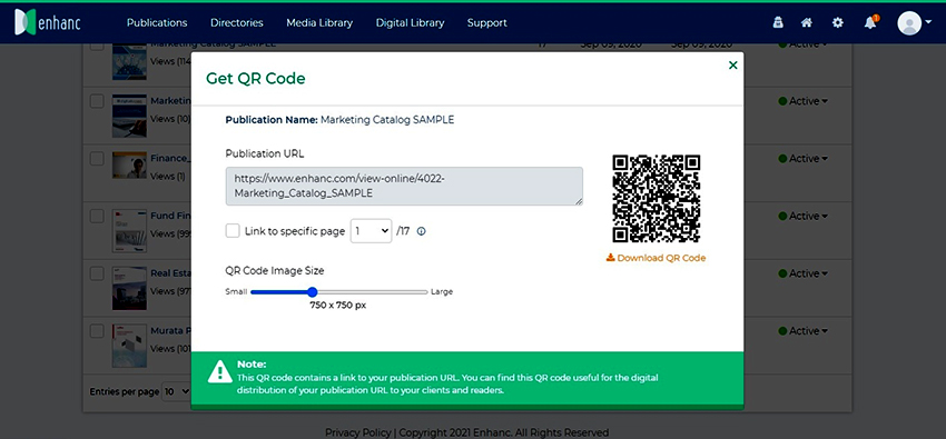 Enhanc Launches QR Code Feature